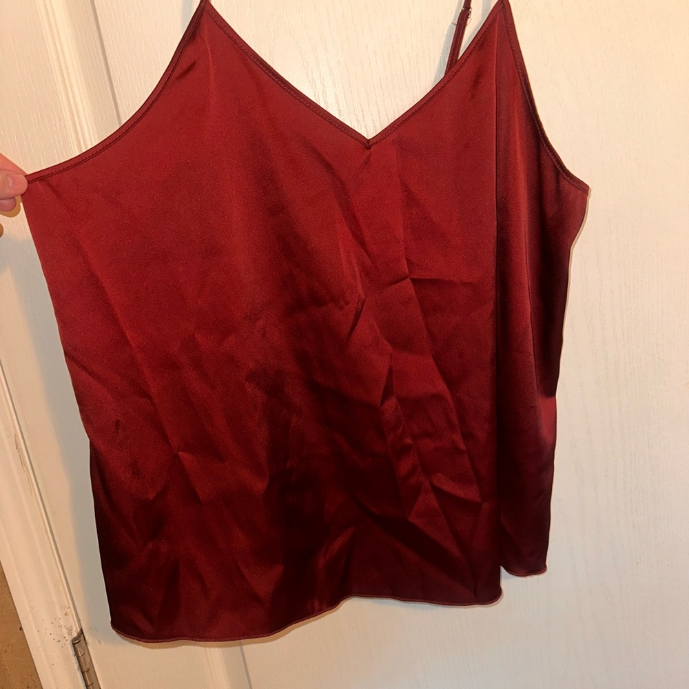 Women's Burgundy Cami Top & Matching Shorts